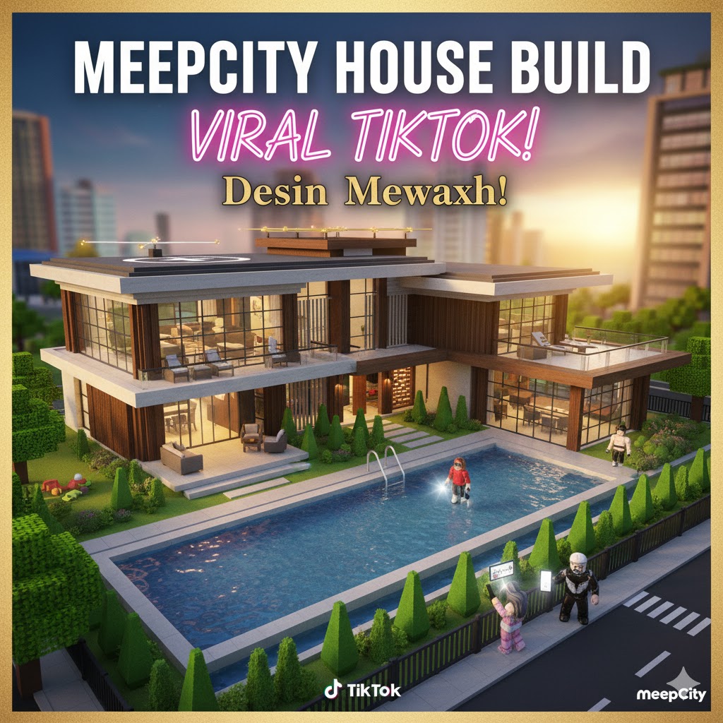 MeepCity Roblox: House Build Viral TikTok Desain Mewah yang Bikin Iri!
