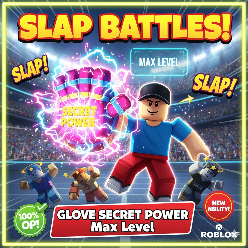 Slap Battles Roblox: Glove Secret Power Max Level Instan 2025!