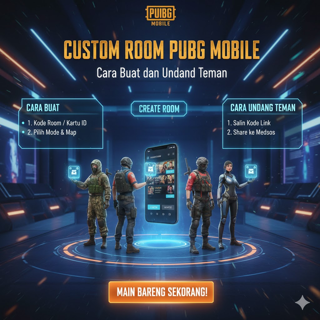 Custom Room PUBG Mobile: Cara Buat dan Undang Teman