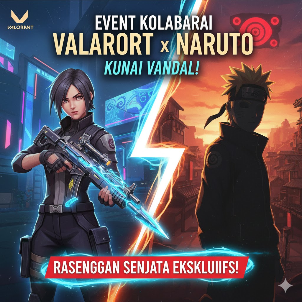 Event Kolaborasi Valorant x Naruto: Kunai Vandal! Kuasai Ninja FPS 2025