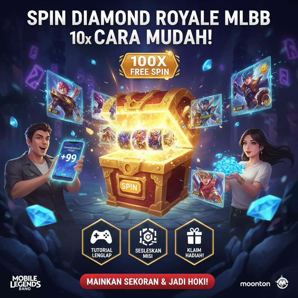 Spin Diamond Royale MLBB Gratis 100x Cara Mudah!