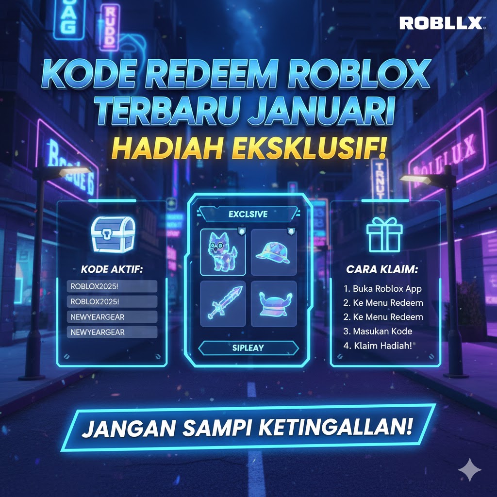 Kode Redeem Roblox Terbaru Januari: Hadiah Eksklusif