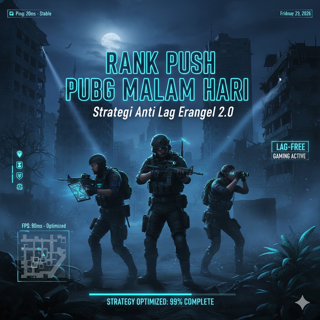 Rank Push PUBG Malam Hari: Strategi Anti Lag Erangel 2.0