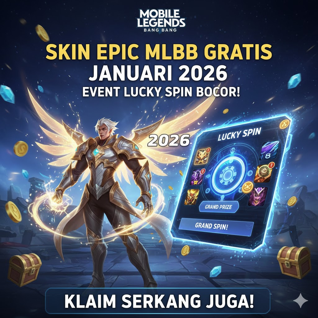Skin Epic MLBB Gratis Januari 2026: Event Lucky Spin Bocor!