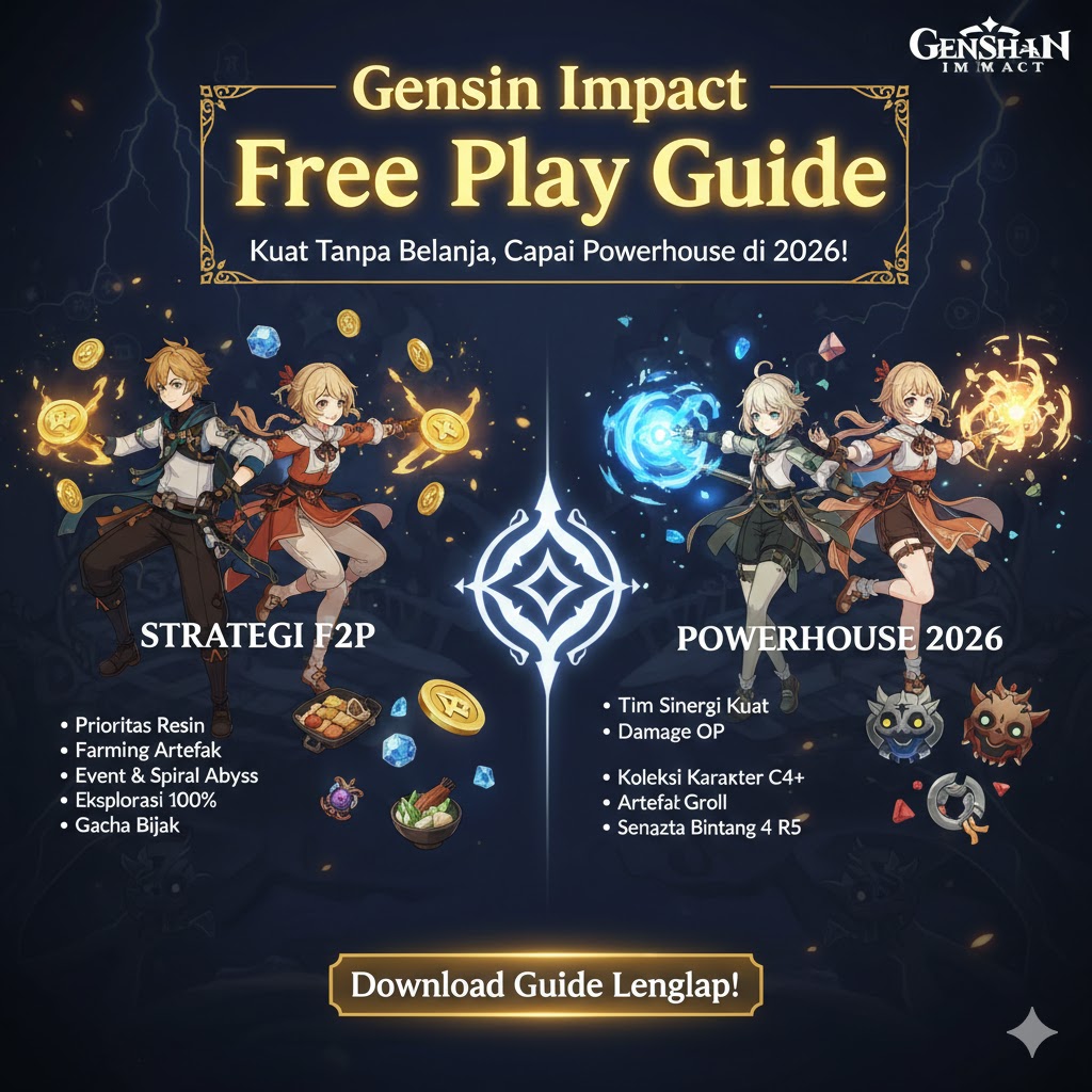 Genshin Impact Free to Play Guide: Kuat Tanpa Belanja, Capai Powerhouse di 2026!