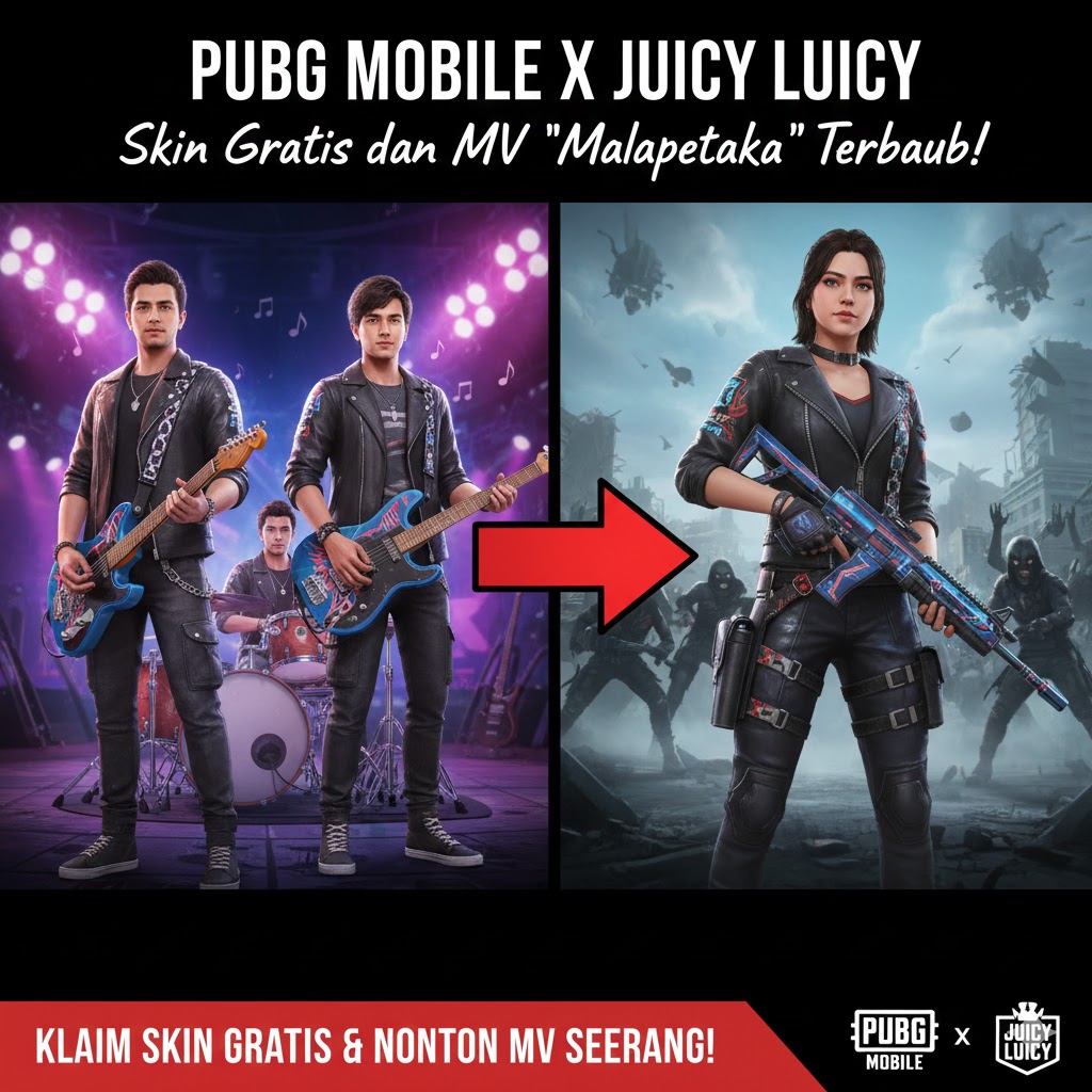 PUBG Mobile x Juicy Luicy: Skin Gratis dan MV Malapetaka Terbaru!