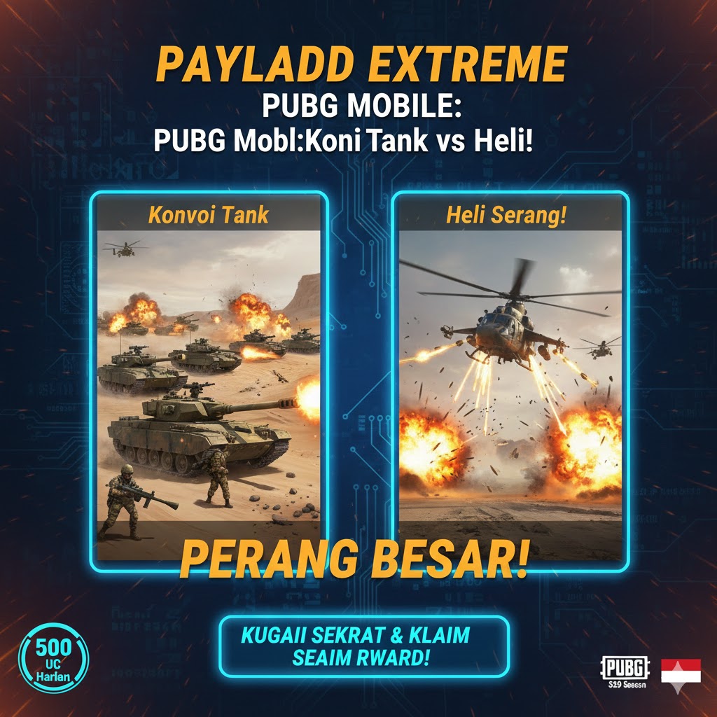 Payload Extreme PUBG Mobile: Konvoi Tank vs Heli!