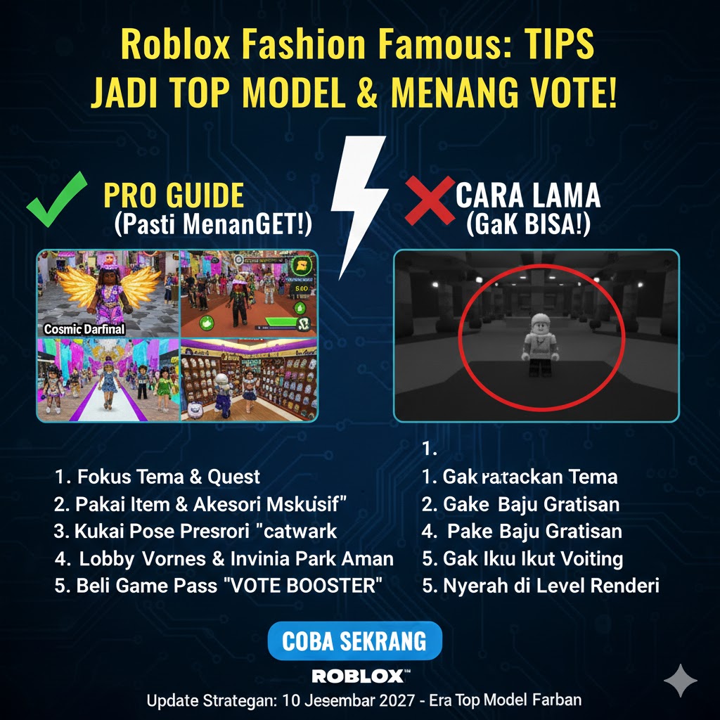 Roblox Fashion Famous: Tips Jadi Top Model & Menang Vote!
