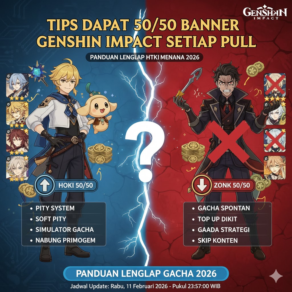 Tips Dapat 50/50 Banner Genshin Impact Setiap Pull