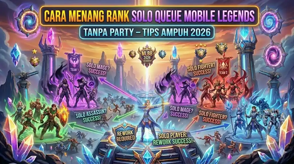 Cara Menang Rank Solo Queue Mobile Legends Tanpa Party